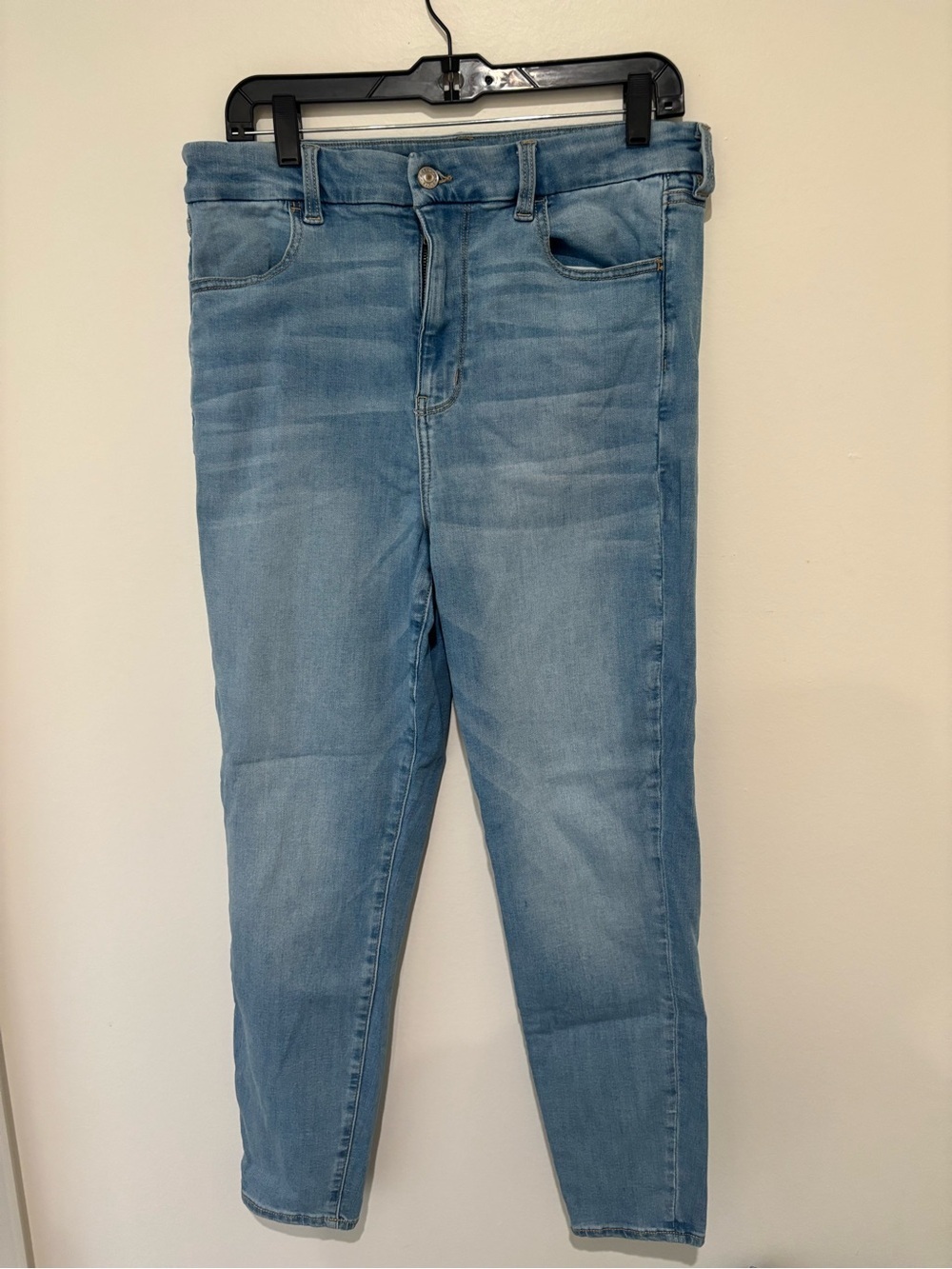 Light Blue Women's Stretch Denim Jeans High Rise